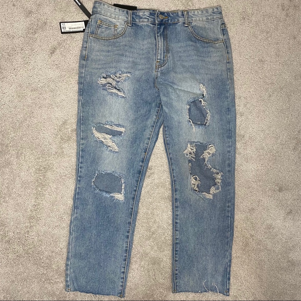 MOMOKROM School Day Distressed Jeans US 14 UK 16